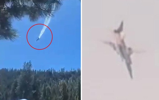 Rusya'nın ardından ABD'de de bombardıman uçağı düştü