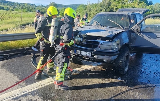 Bolu'da Cipte Yangın Çıktı