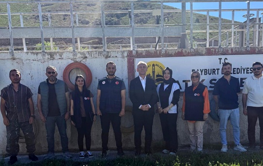 Bayburt Belediyesi Atık Su Arıtma Tesisi denetlendi