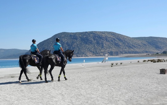 Salda Gölü'nde Atlı Jandarma Göreve Başladı