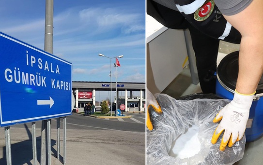 İpsala Gümrük Kapısı'nda piyasa değeri 3 milyar TL olan uyuşturucu ele geçirildi