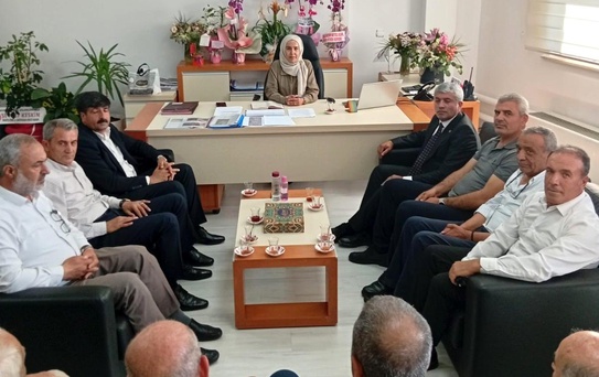 Taşımacı esnafından Ulaşım Daire Başkanı Yel'e hayırlı olsun ziyareti