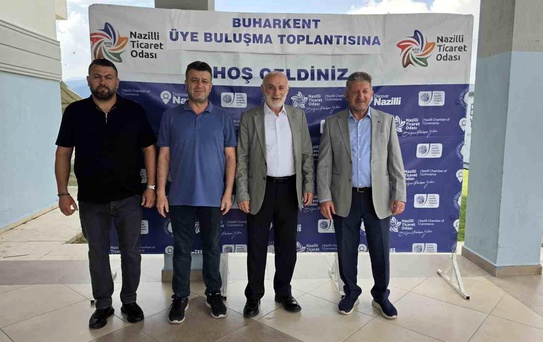 Başkan Arslan, Buharkent'te oda üyeleri ile buluştu