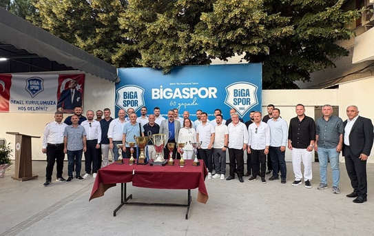 Bigaspor'da Başkan Levent Şahin Güven Tazeledi