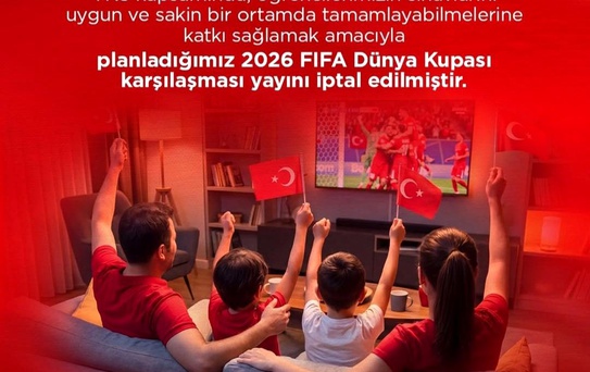 Samsun'da milli maç gösterimine YKS arası