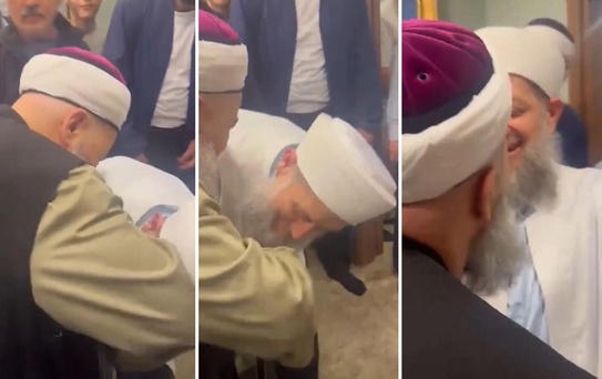Tahliye olan Yusuf Ziya Gümüşel, Cübbeli Ahmet'in elini öptü