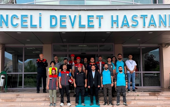 Tunceli'de Deprem Tatbikatı Gerçekleştirildi