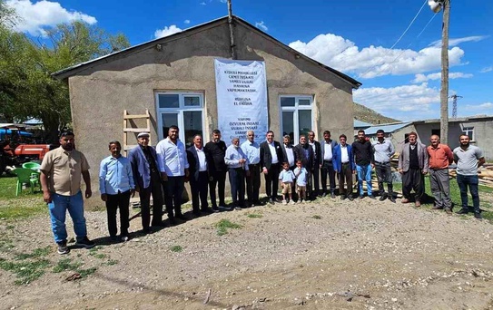 Aydınlar'da taziye evi ve caminin temeli dualarla atıldı