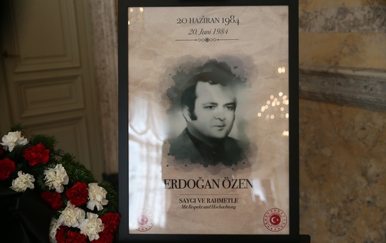 Viyana'da Şehit Müşavir Erdoğan Özen Anıldı