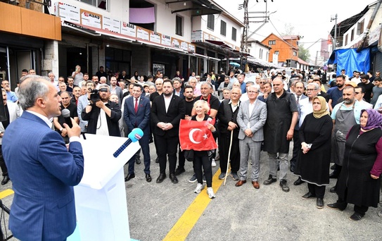 Zorkun Yaylası'nda tamamlanan yol törenle açıldı
