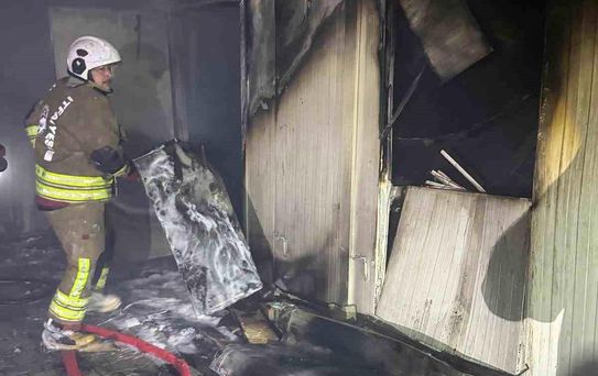 Hatay'da Konteyner Yangını