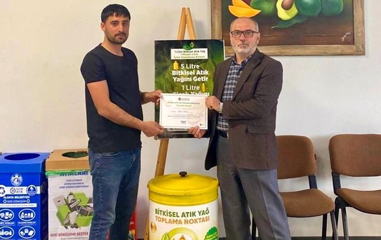 Alanya'da 3 ayda 572 litre atık yağ geri dönüşüme kazandırıldı