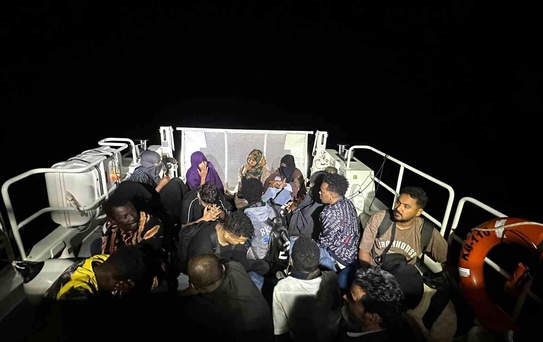 Bodrum'da Düzensiz Göçmenler Kurtarıldı