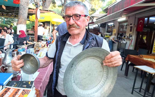Burhaniye'de İshak Paşa tabağı mezatta 7 bin 500 TL
