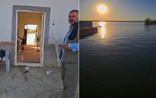 Dün kurak topraktı, bugün göl evi oldu