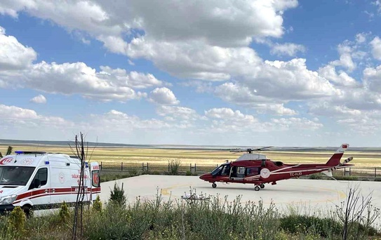 Kalp Krizi Geçiren Hasta Helikopterle Konya'ya Sevk Edildi
