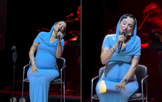 Karnı burnunda Melike Şahin konserlerine oturarak devam ediyor