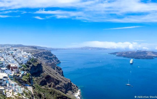 Santorini'de Otobüs Grevi Turizmi Vurdu