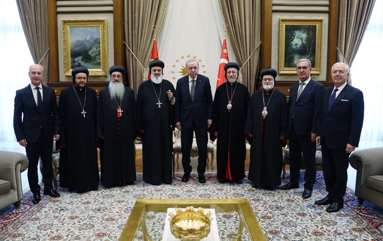 Cumhurbaşkanı Erdoğan, Süryani Patriği'ni kabul etti