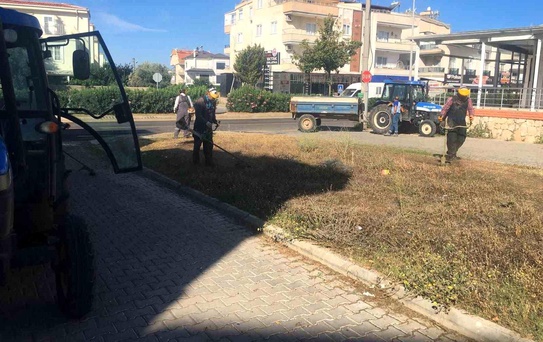 Didim Belediyesi yeşil alanlarda bakım çalışmalarını sürdürüyor