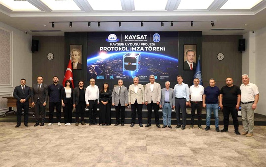 Meteoroloji uydusu KAY-SAT için Melikgazi Belediyesi'nde işbirliği protokolü