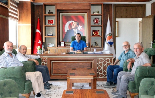 Kıbrıs Gazilerinden Kaymakam Çelik'e Veda Ziyareti
