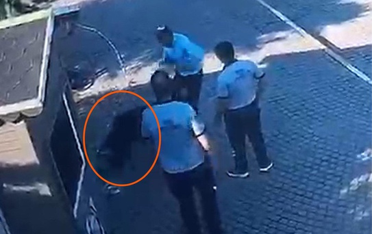 Salihli'de hem güvenlik görevlisine hem de köpeğe tekmeli saldırıya tutuklama