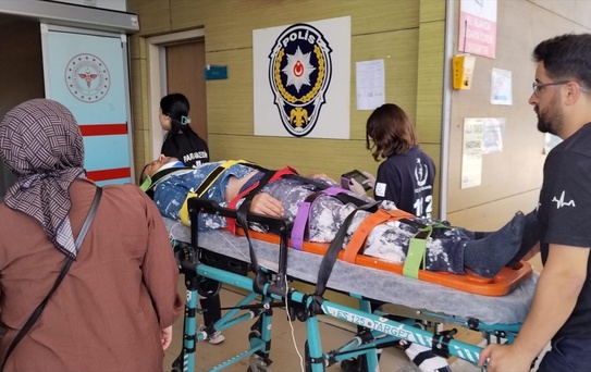 İnegöl'de Sıva Ustası Yükseklikten Düştü