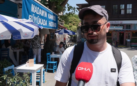Büyükada'da hafta sonu yoğunluğu