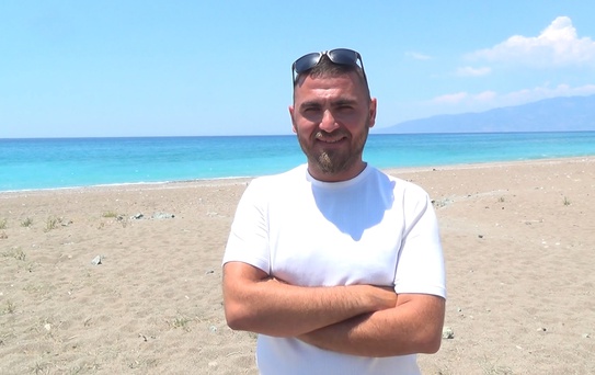 Kumluca'da Zıpkıncıdan Kum Köpek Balığıyla Karşılaşma