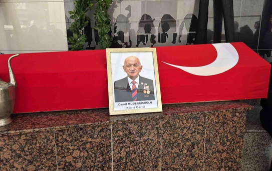 Kıbrıs Gazisi Müderrisoğlu son yolculuğuna törenle uğurlandı