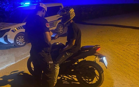 Sason'da Motosiklet Denetimleri