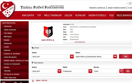 Uşakspor'da Yönetim Değişikliği