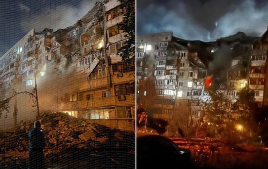 Gece yarısı Kiev'e füze yağdı! 3 kişi öldü, 7 kişi yaralandı