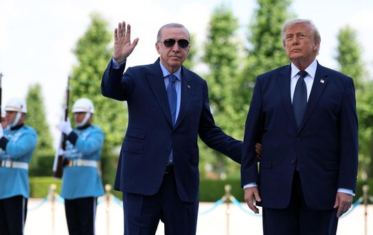 Trump Ankara'da Diriliş Ertuğrul dizisinin müziğiyle karşılandı