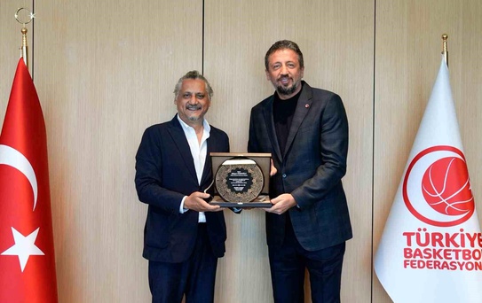 Y. Denizli Basket, TBF Başkanı'nı Ziyaret Etti