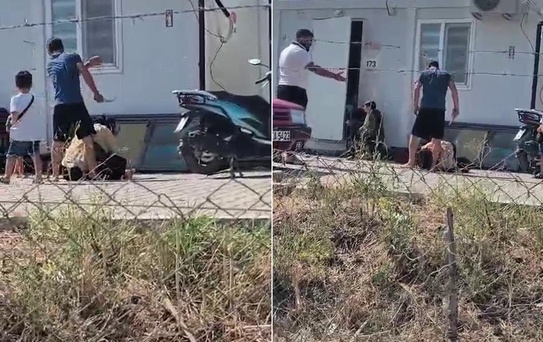Kan donduran görüntü! Her şey çocuklarının gözleri önünde yaşandı