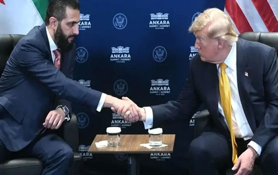 Trump, Beştepe'de Şara ile görüşüyor: Suriye teröre destek veren ülkeler listesinden çıkacak