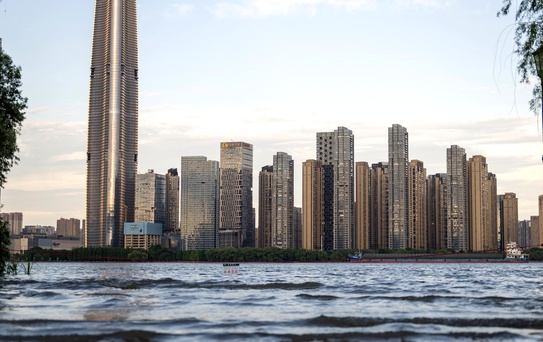 Wuhan'da Yangtze Nehri Su Seviyesi Yükseldi