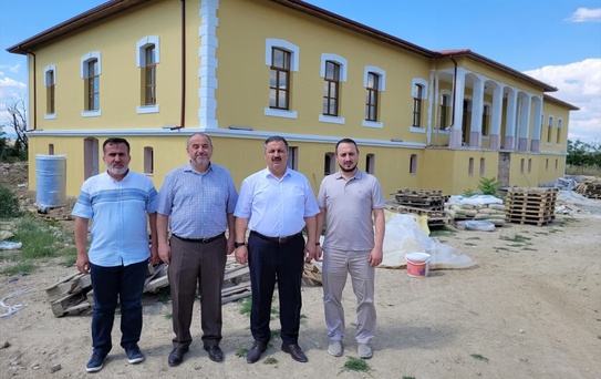 Edirne Müftüsü İnşaatta İncelemelerde Bulundu