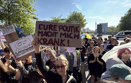 Berlin'de Sağlık Reformu Protestosu