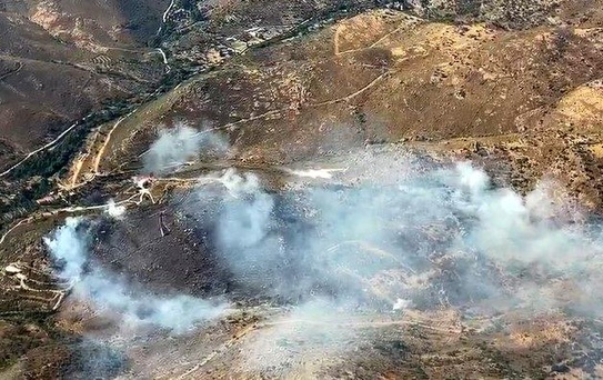 Bodrum'da makilik yangını devam ediyor