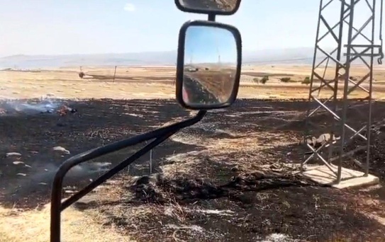Tunceli'de Yangın Köylülerce Söndürüldü