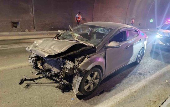 Malatya'da Tünelde Trafik Kazası