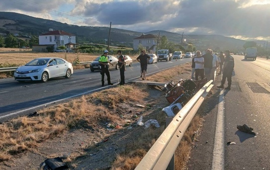 Samsun'da Elektrikli Bisiklet Kazası
