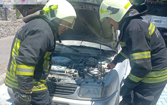 Marmaris'te Otomobil Yangını