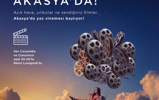 Akasya'da açık hava sineması başlıyor