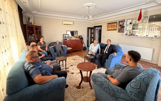Kaymakam Öter'den şehit ailesine ilk ziyaret