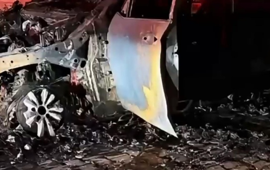 Muş'ta Otomobil Yangını