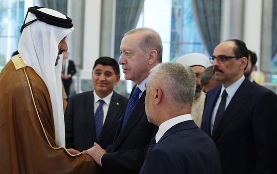 Cumhurbaşkanı Erdoğan'dan Katar Emiri Al Sani’ye taziye ziyareti